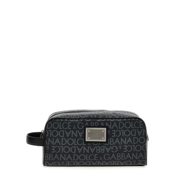 Dolce & Gabbana Men Leather Toiletry Bag